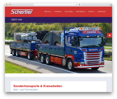 limitless WordPress page theme - schertler-transporte.at