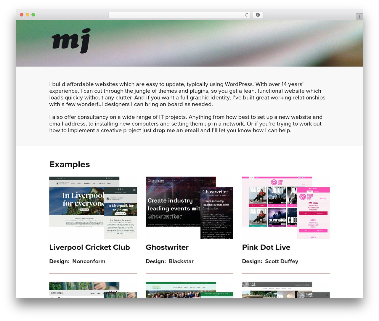 Make WordPress theme - mark-jones.uk