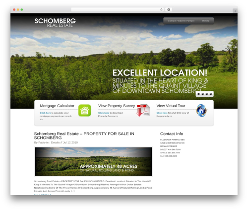Mighty WordPress theme design - schombergrealestate.com