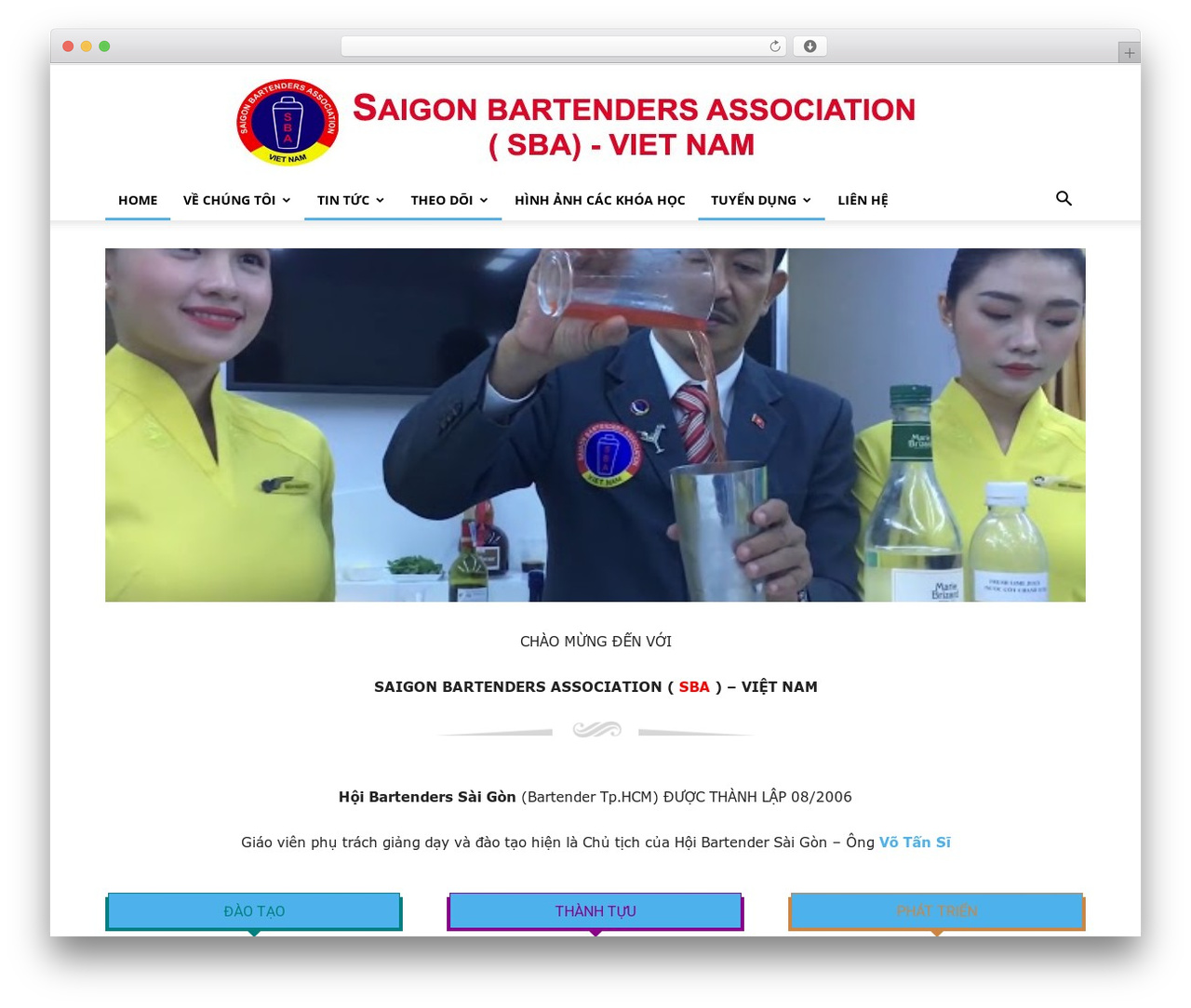 Newspaper WordPress website theme - saigonbartenders.com