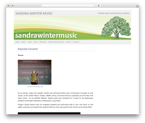 picolight theme WordPress - sandrawintermusic.com/keynote-concerts