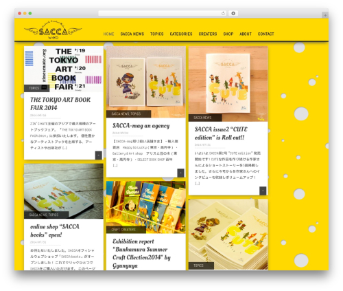 Pinbin theme WordPress - sacca-mag.com