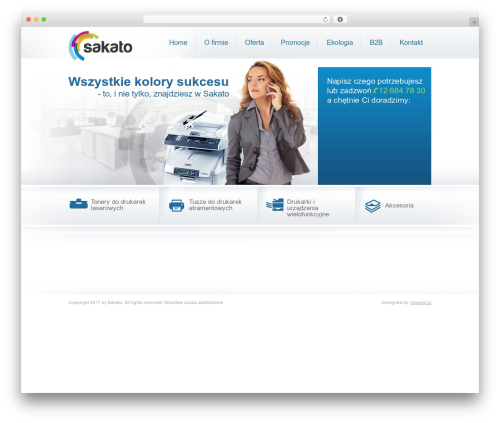 Sakato WordPress theme - sakato.pl