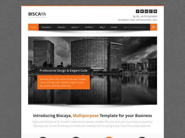 Theme WordPress Biscaya by WowThemes.net