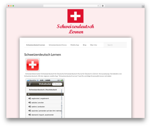 Theme WordPress JC One Lite - schweizerdeutsch.org