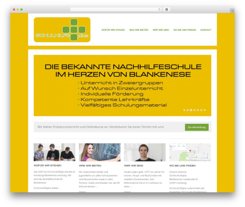 Uber WordPress website theme - schulhilfeplus.de