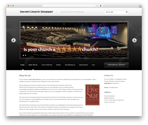 WordPress AID WordPress ecommerce theme - secretchurchshopper.com