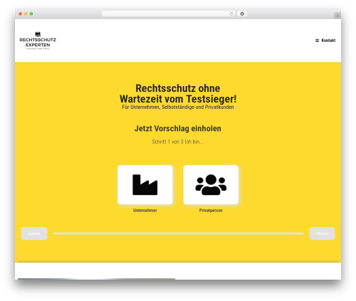 Funnelforms free WordPress plugin - rechtsschutz-experten.com