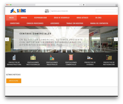 WordPress theme cherry - sainc.co