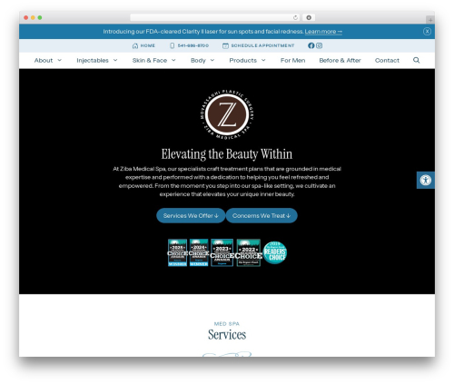 WordPress theme GeneratePress - zibamedspaeugene.com
