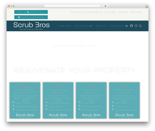 WordPress theme OceanWP - scrubbros.com