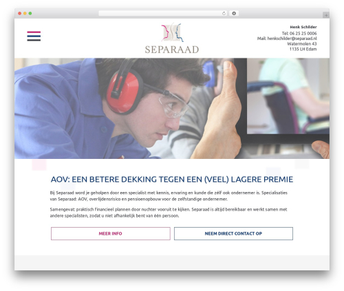 WordPress theme Separaad - separaad.nl
