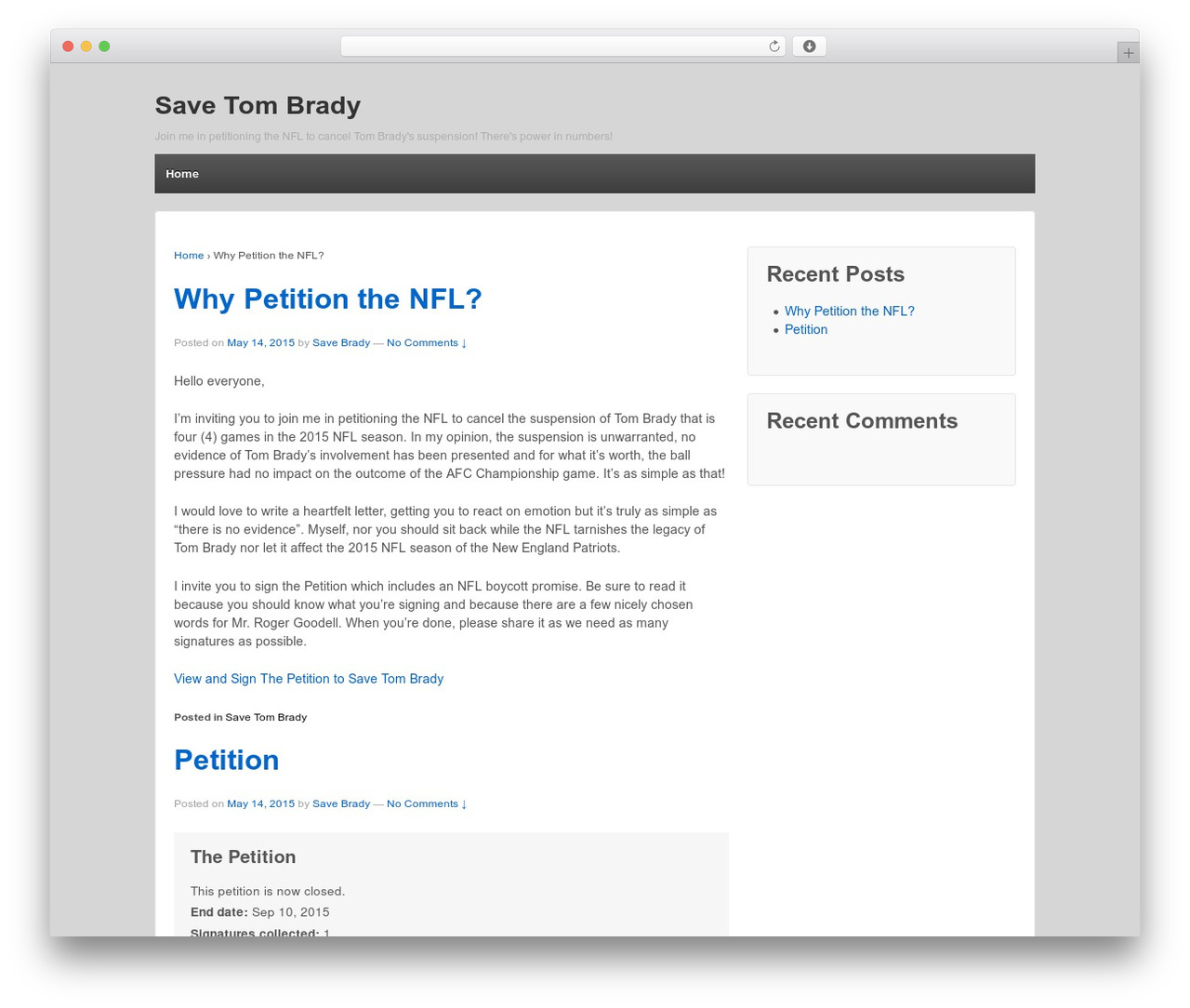 WP theme Responsive - savebrady.com