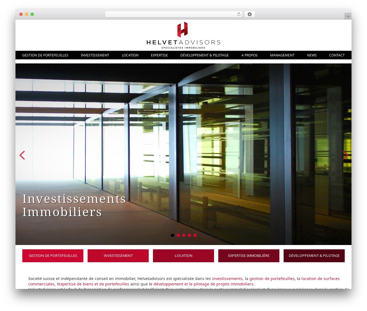 devdummy top WordPress theme - helvetadvisors.ch