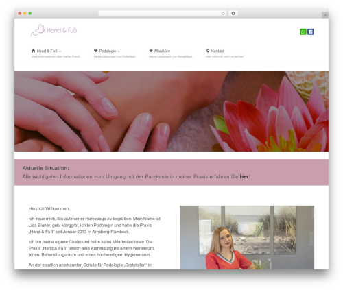 Enlightenment WordPress theme - fusspflege-arnsberg.de
