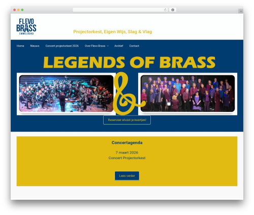 evolve Plus WP theme - flevobrass.nl