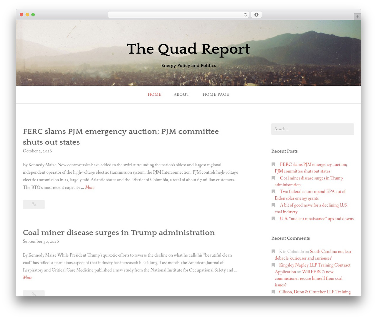Gateway - WordPress.com WordPress page theme - thequadreport.com