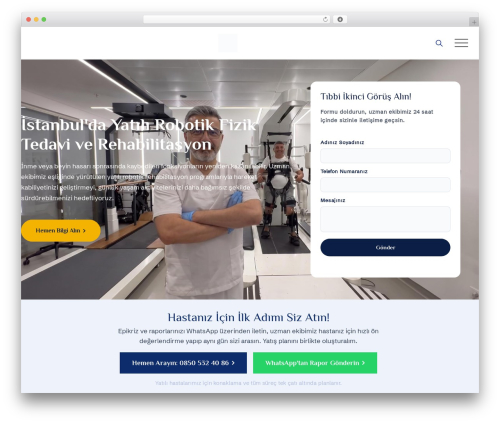 Physiofy WordPress theme - yatilifiziktedavi.com