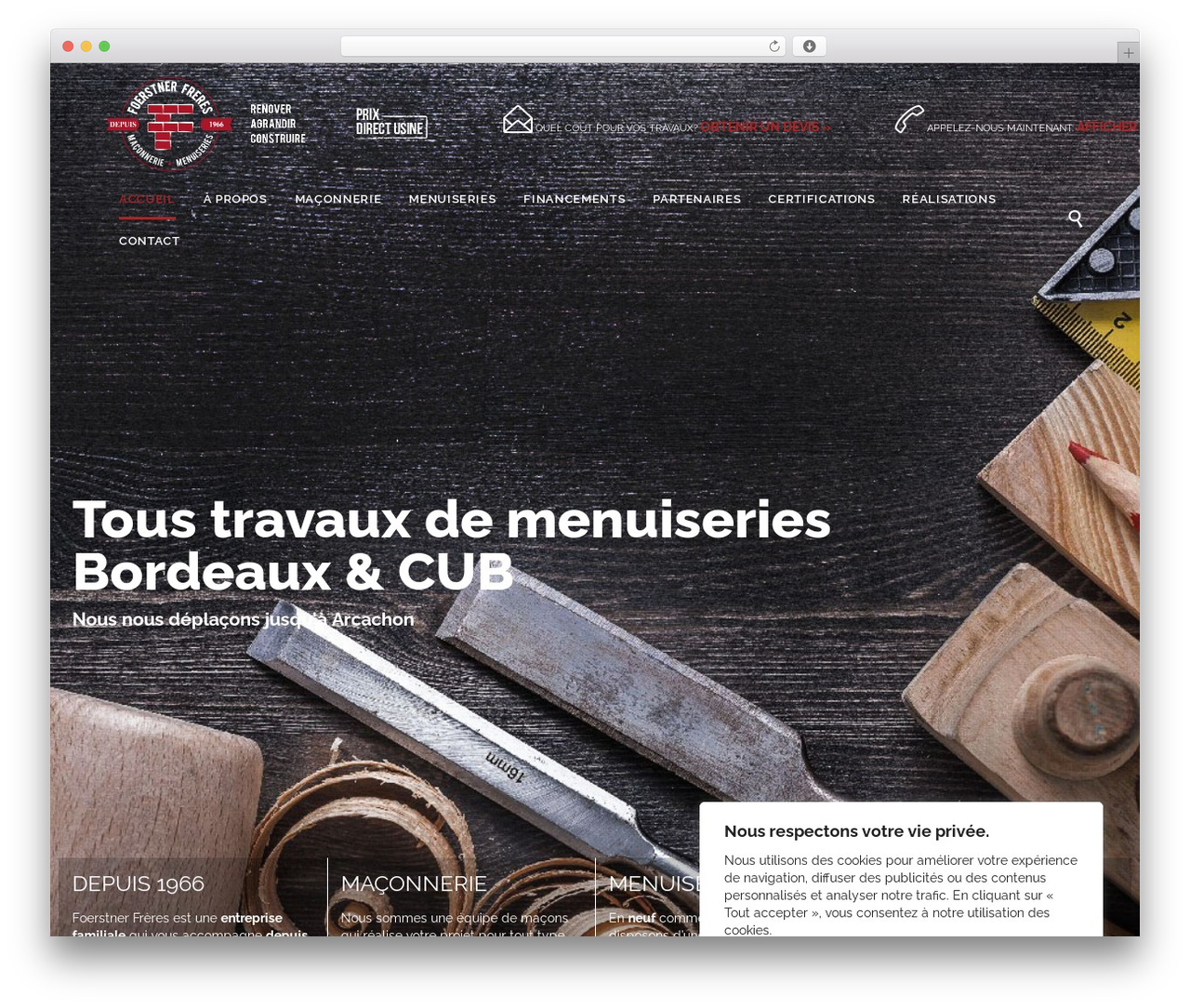 Theme WordPress Construction - foerstner-freres.fr
