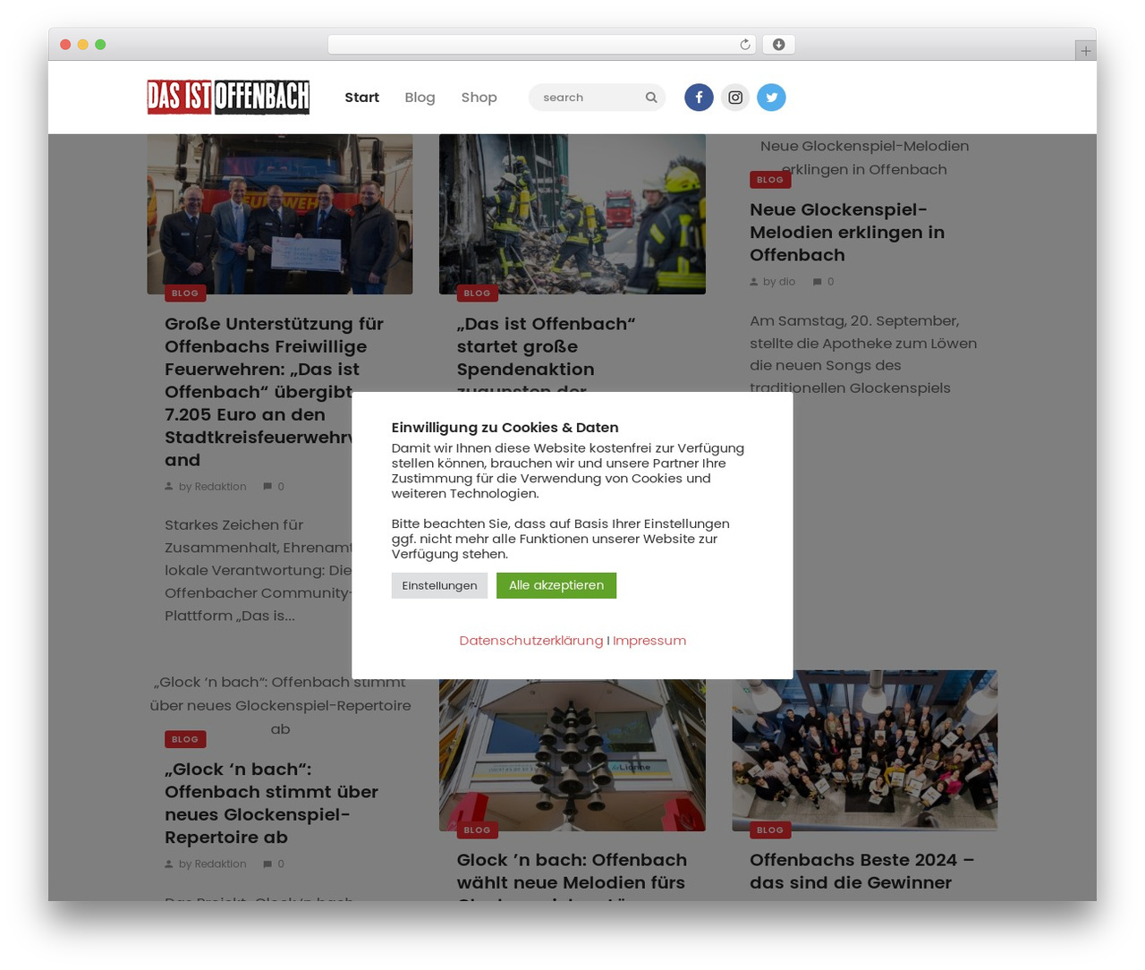 Theme WordPress Buzzstone - dasistoffenbach.de