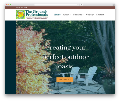Theme WordPress Divi - thegroundspro.com