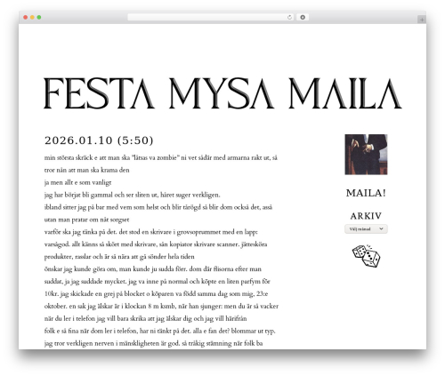 Theme WordPress Simply Basic - festamysamaila.se