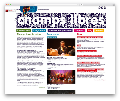 WordPress theme Champs libres - festival-champs-libres.com