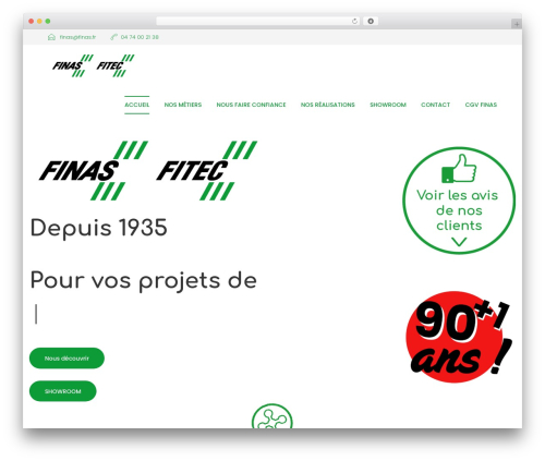 WordPress theme Composer - finas.fr