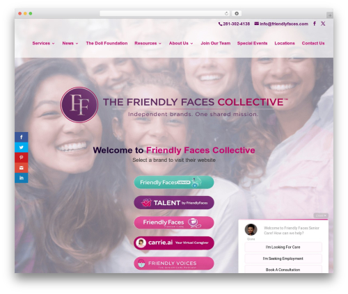 WordPress theme Divi - friendlyfaces.com