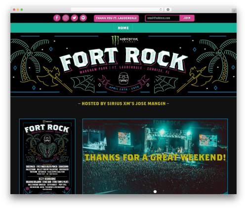 WordPress theme DWP Master - fortrockfestival.com