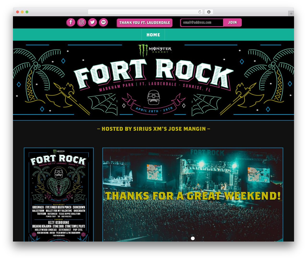 WordPress theme DWP Master - fortrockfestival.com