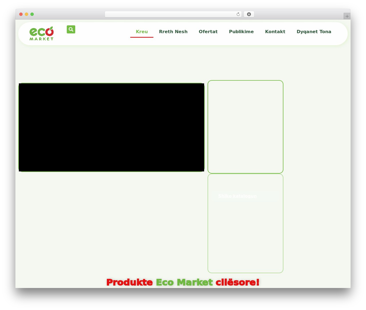 WordPress theme Hello Elementor - ecomarket.al