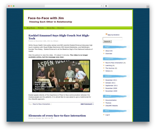 WordPress theme Paintbrush - facetofaceconnecting.com