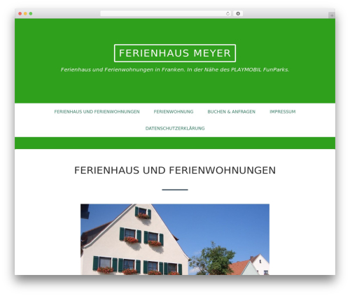 WordPress website template Eemeli - ferienhausfranken.de
