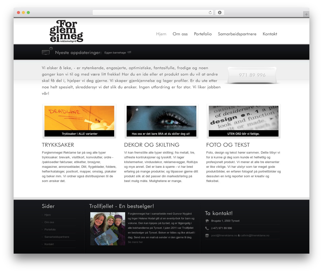 WP theme OverALL WordPress Theme - fmereklame.no