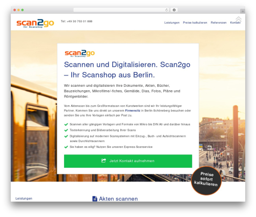 Alien Ship premium WordPress theme - scan2go.de