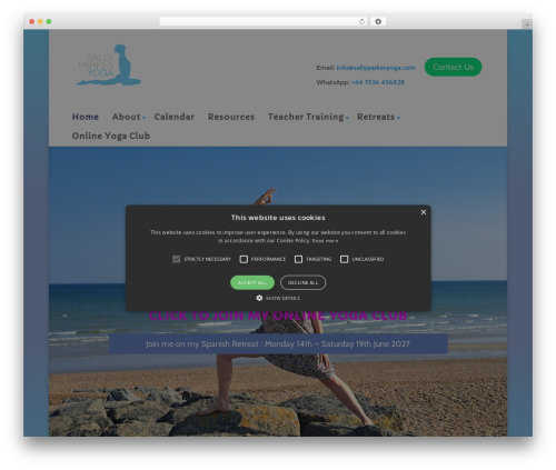 Marketpress WordPress plugin - sallyparkesyoga.com