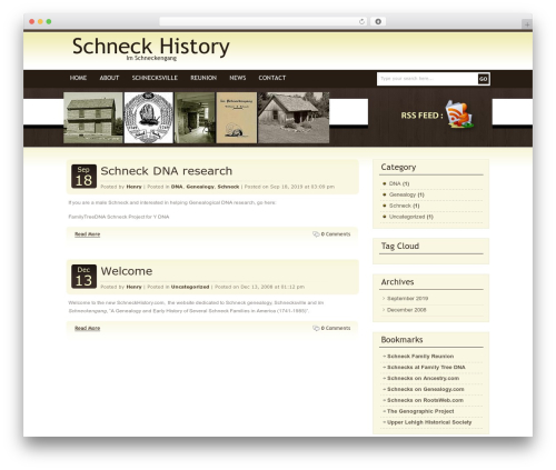 Choc WordPress theme - schneckhistory.com