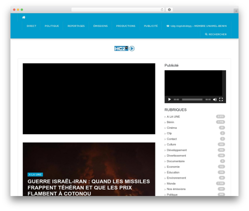 Hls player WordPress plugin - hc2tv.bj