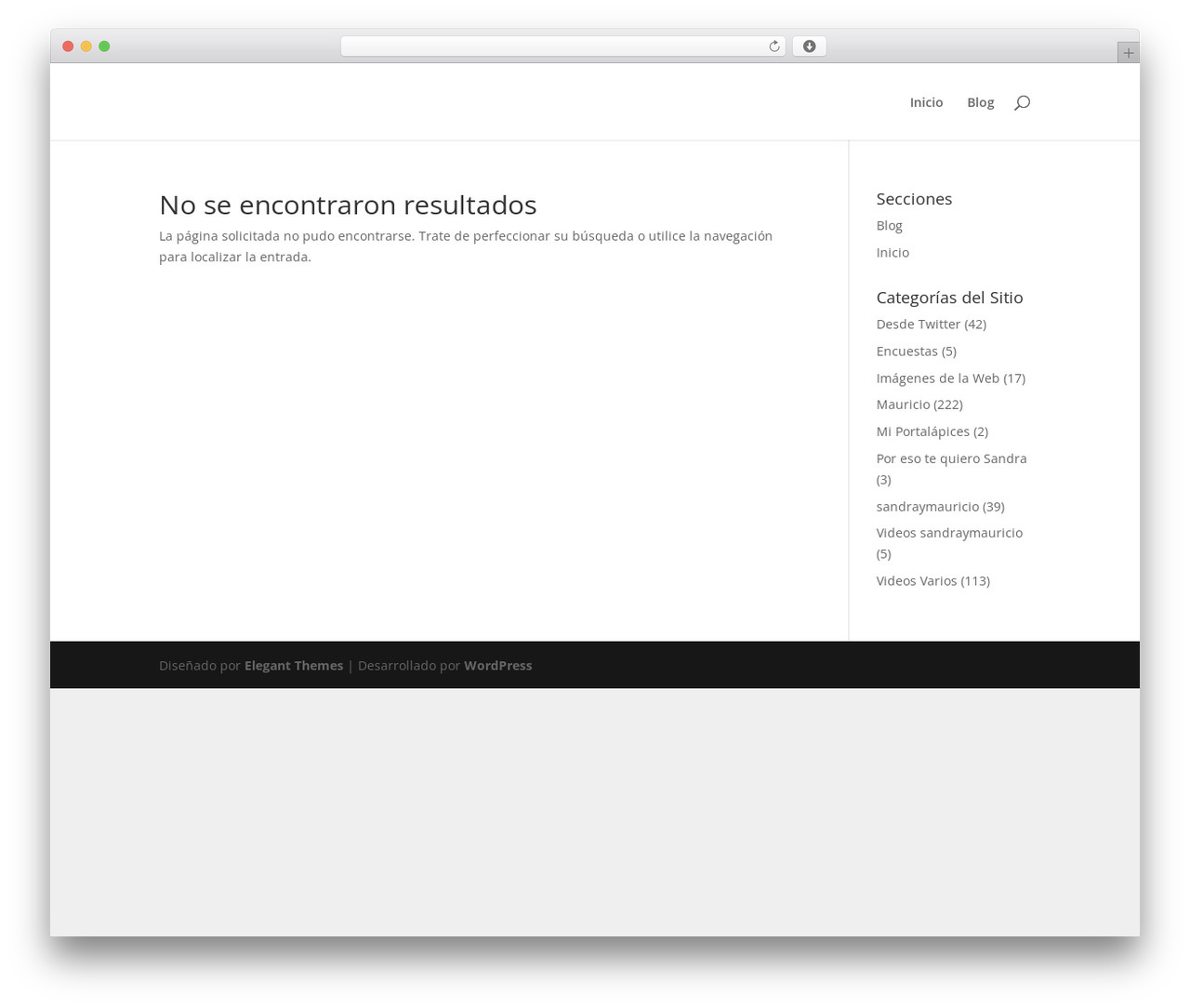 Divi WordPress page theme - sandraymauricio.net