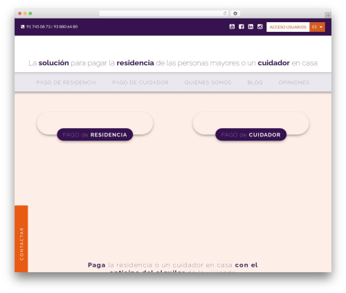 DynamiX WordPress theme - pensium.es