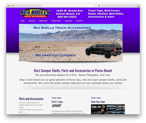 Genesis WordPress theme - seashellstruckacc.com