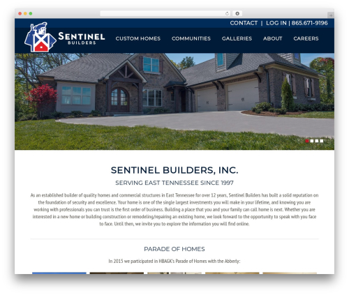Grapeland theme WordPress - sentinelbuilders.com