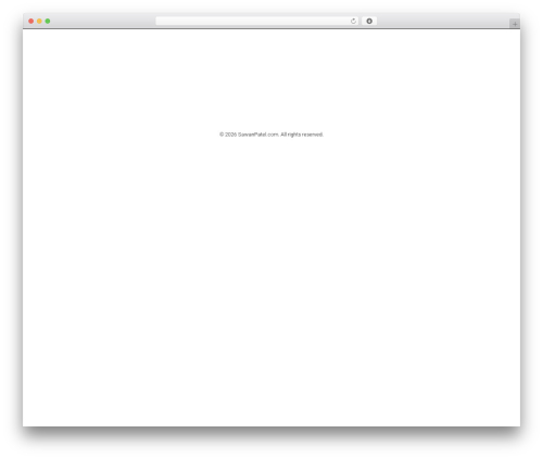 Kabuto WordPress theme - sawanpatel.com