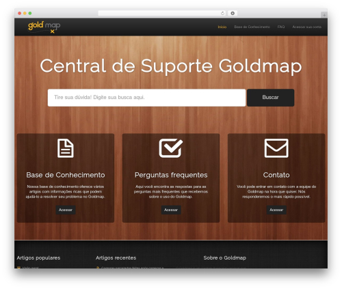 KnowledgePress WordPress theme design - suporte.goldmap.com.br