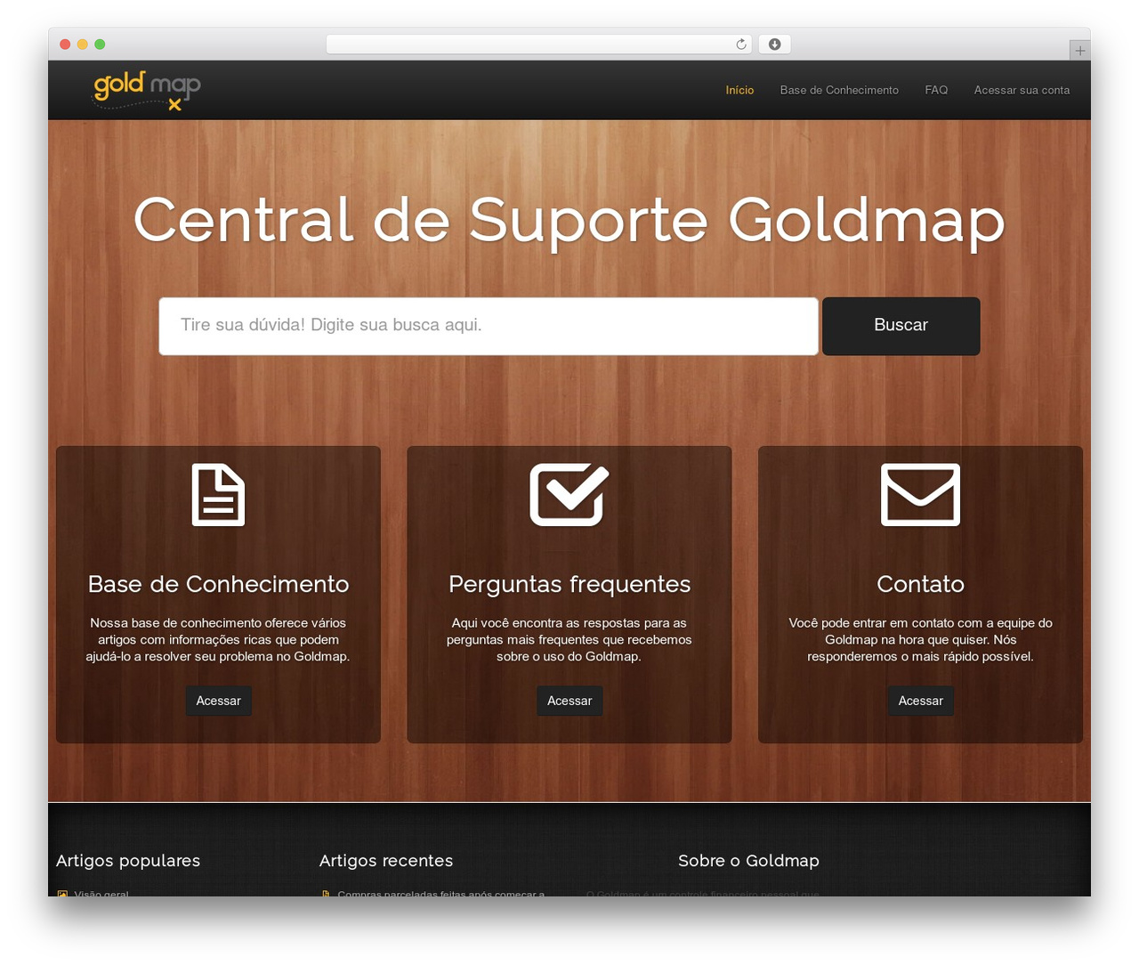 KnowledgePress WordPress theme design - suporte.goldmap.com.br