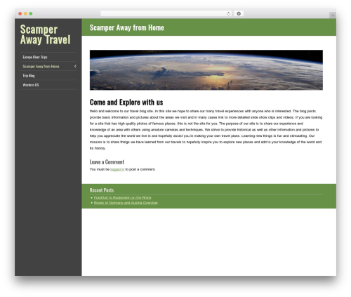 LiveRide WP theme - scamperawaytravel.com