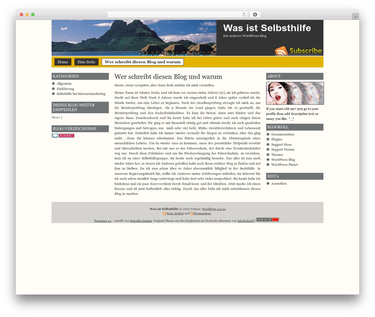 Prosumer WordPress theme - selbsthilfe24.net Prosumer WordPress theme - selbsthilfe24.net
