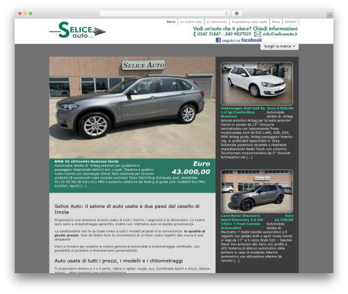 Selice Auto best WordPress theme - seliceauto.it