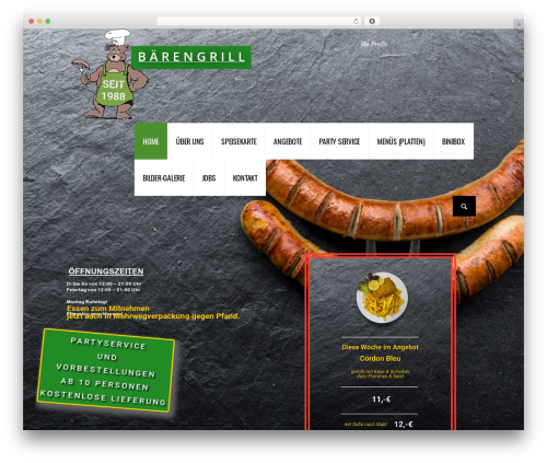 Steweys WordPress theme - baerengrill.de